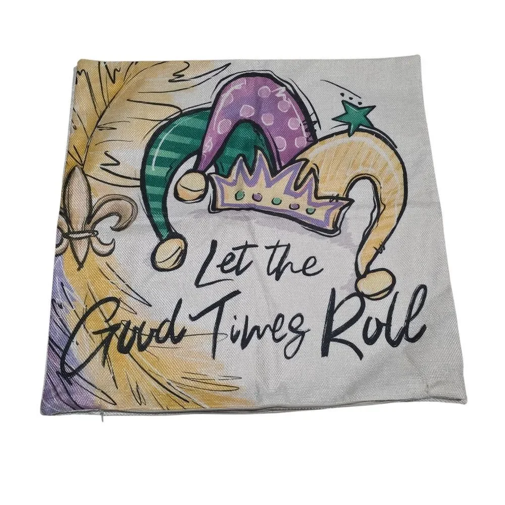 Mardi Gras Themed Pillow Covers